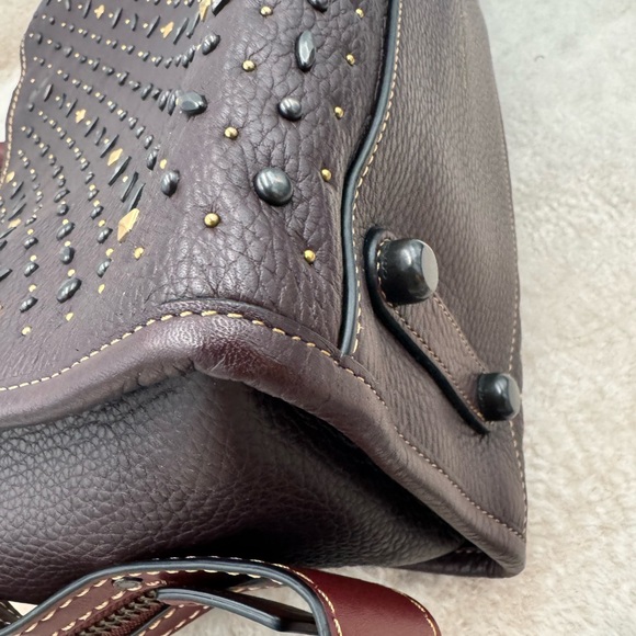 1941 Coach Rogue 30 Anniversary Rivets Oxblood - Picture 8 of 16